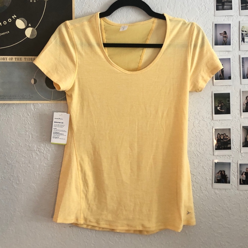 Yellow work out top